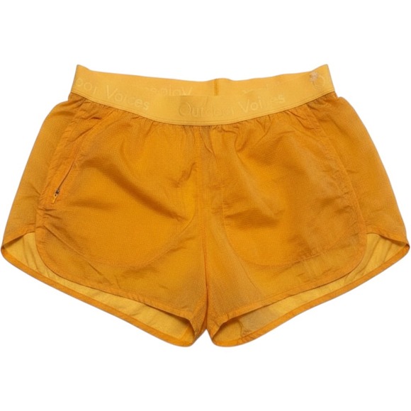 Outdoor Voices Pants - Outdoor Voices Hudson Shorts Marigold Yellow Ripstop Running Athletic Women M